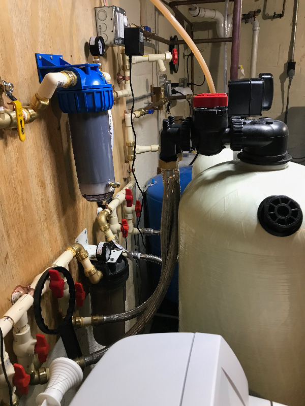 Customer acid neutralizer installation