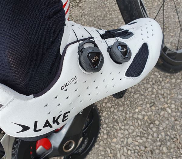 Lake CX238 Road Cycling Shoes | Black, White | EU36 to EU50