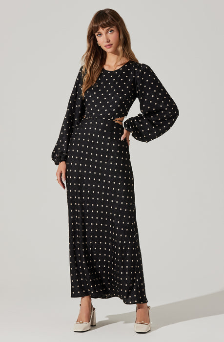knee length dresses for ladies Quinn Floral Jacquard Maxi Dress