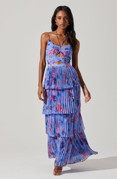 Daytona Pleated Floral Maxi Dress - ASTR the Label