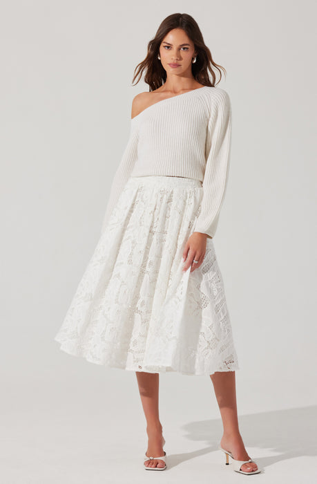 Ceren Crochet Lace Skirt - ASTR the Label