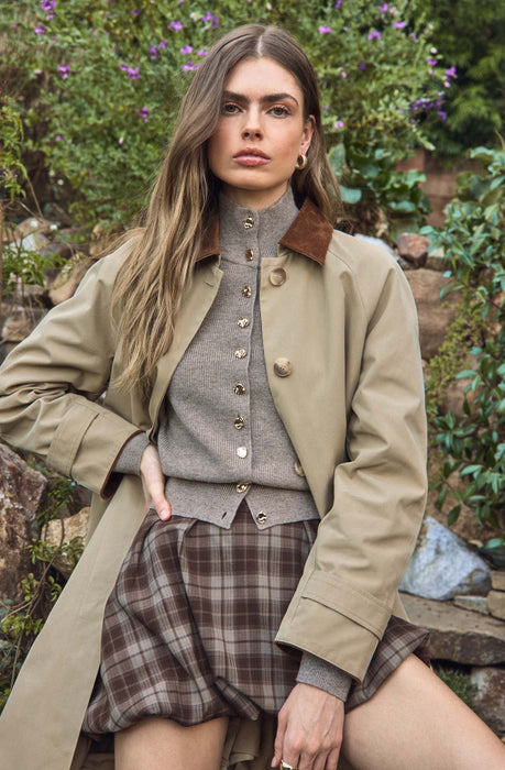 Tawni Mock Turtleneck Cardigan - ASTR the Label