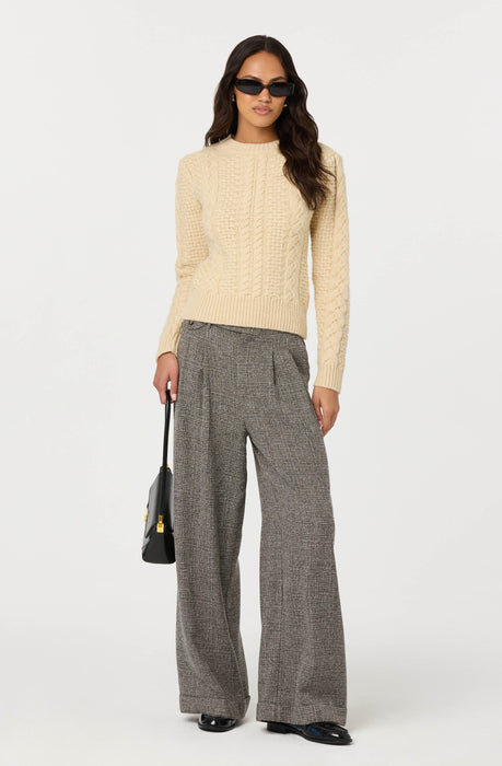Lanie Relaxed Tweed Trousers - ASTR the Label
