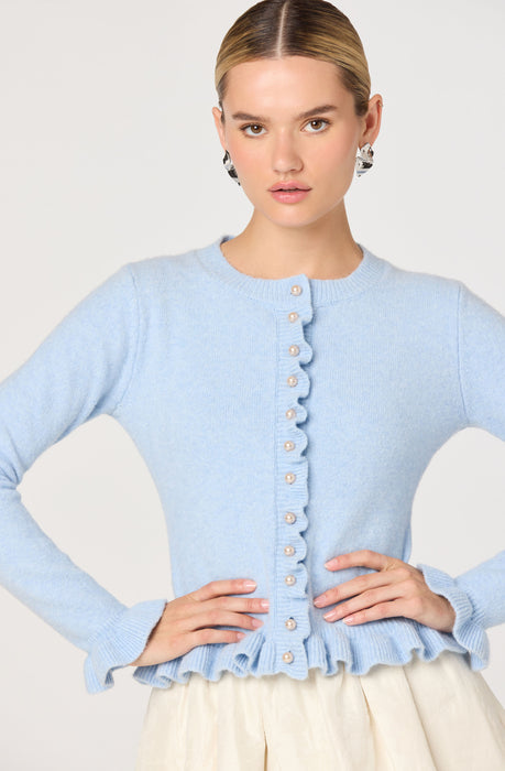 Eowyn Brushed Knit Pearl Button Cardigan - ASTR the Label
