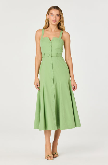 McKinley Button-Front Midi Dress - ASTR the Label