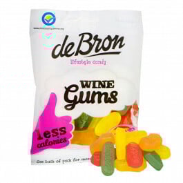 Vingummi, sukkerfri og kaloriereducerede (100 g)