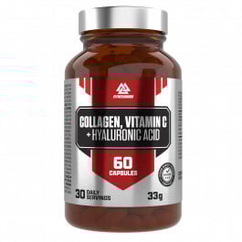 Kollagen, hyaluronsyre og C-vitamin (60 kapsler)