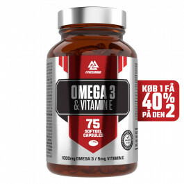 Omega-3 med E-vitamin (75 kapsler)