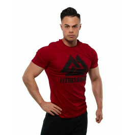 Herre t-shirt i rød med logo