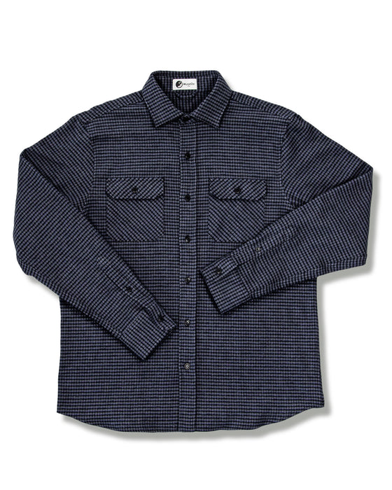 Soft Flannel Shirt for Men, Grand Flannel in Pewter Plaid – MuskOx