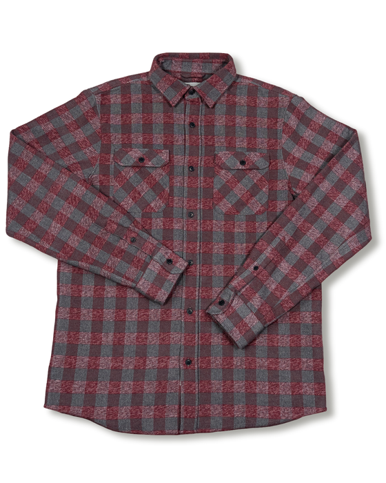 Soft Flannel Shirt for Men, Grand Flannel in Pewter Plaid – MuskOx