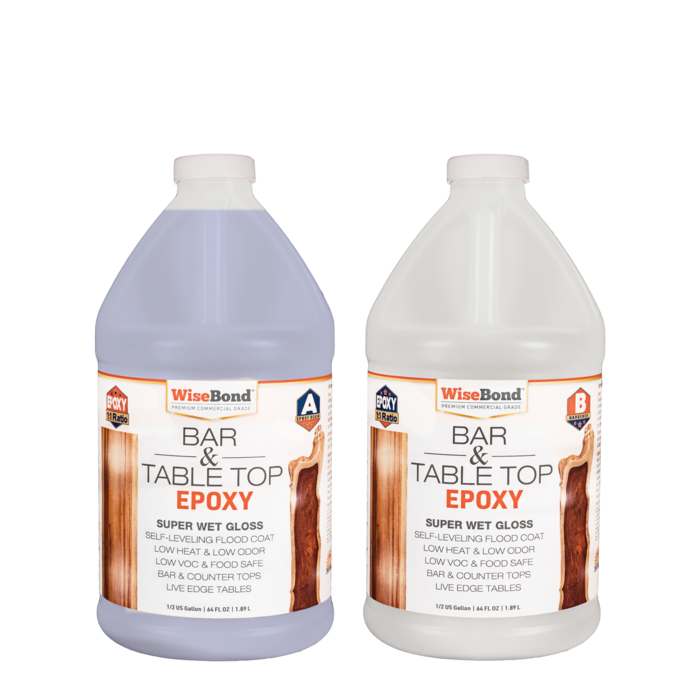 Bar Top and Table Top Clear Epoxy Resin 1 Gallon