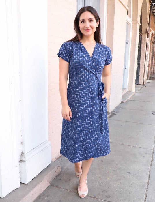 blue wrap dresses Blue Wrap Dress
