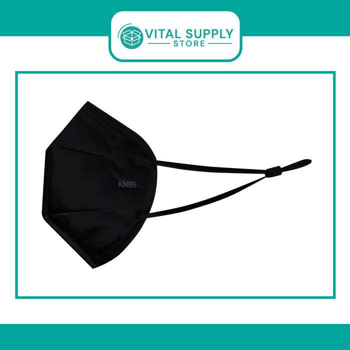 Black KN95 Face Masks - 5 Size Options – VitalSupplyStore.com