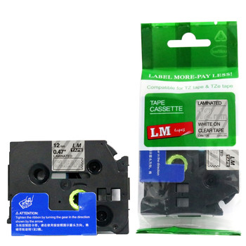 LM Tape LMe611 Compatible 1/4 Black On Yellow P-touch Tape, 6mm