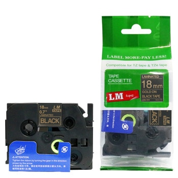 LM Tape LMe515 Compatible 1/4 White On Blue P-touch Tape, Replaces
