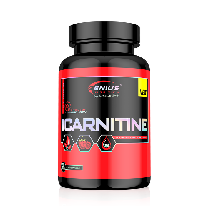 l-carnitina pentru slabit 3000, 120 capsule, Trec Nutrition, Supliment alimentar slabire iCarnitine 90caps by Genius Nutrition