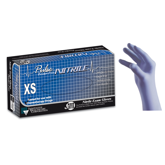 Nitrile Exam Gloves, Powder Free, Pharmatex Celeste®, 3.4 mil