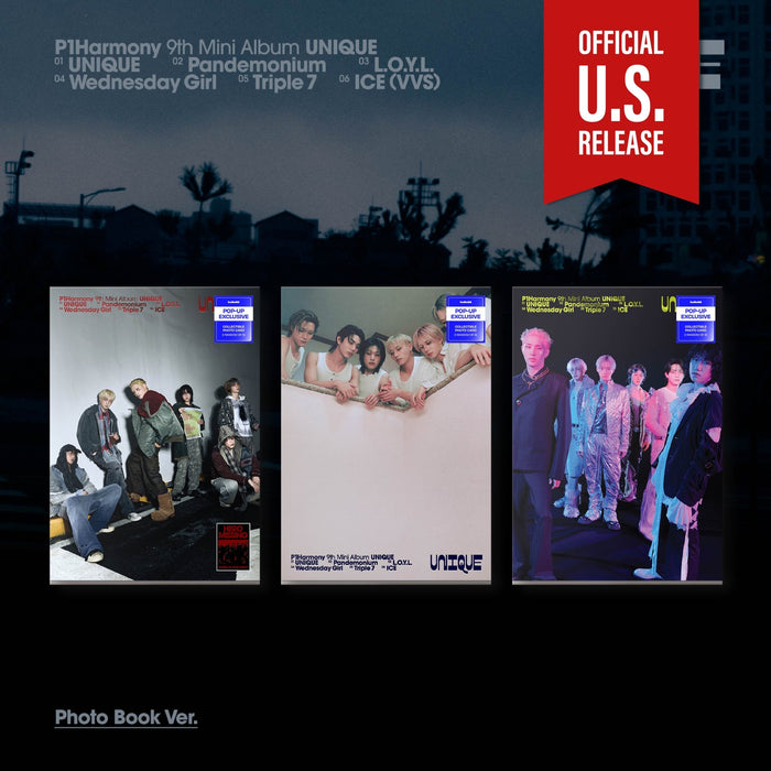 P1Harmony UNIQUE 9th Mini Album Photobook Ver. Pre-Order | POP-UP