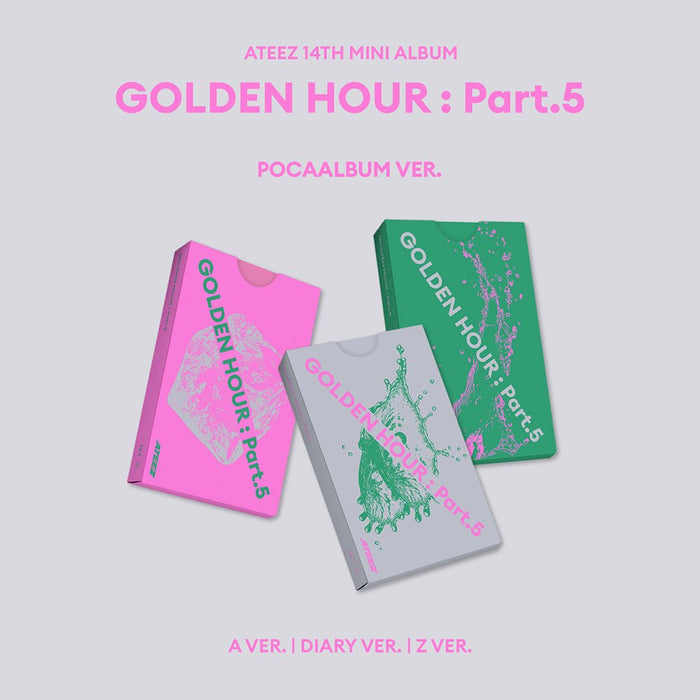 PRE-ORDER] ATEEZ GOLDEN HOUR : Part.5 Pink LP Ver. | Kpop Exchange