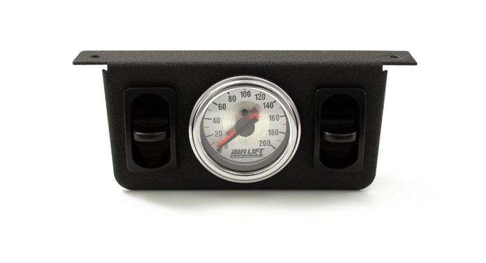 Air Lift 26229 Dual Needle Gauge Panel w/ Dual Paddle Switches
