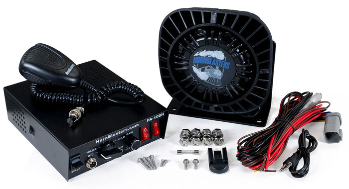 100W Car & Truck PA System with Sirens (Gen 3) | HornBlasters