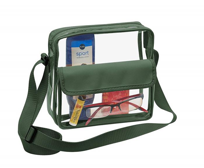 Large Clear Tote Bag with zipper closure – Clear-Handbags.com