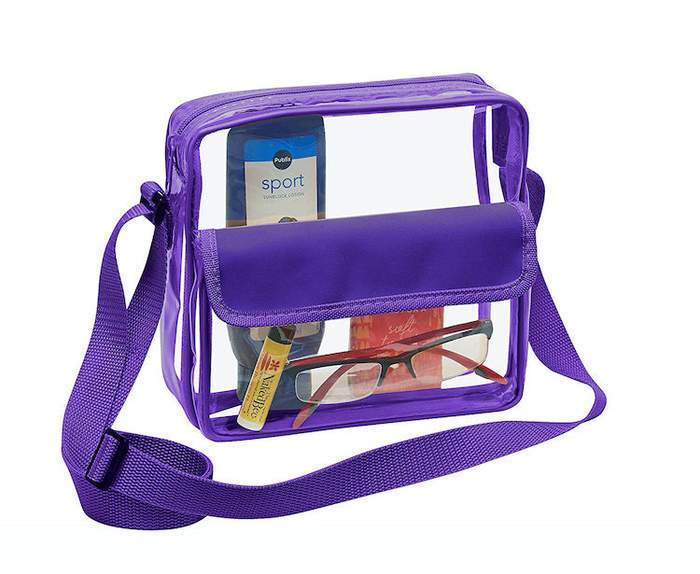 Large Clear Tote Bag with zipper closure – Clear-Handbags.com