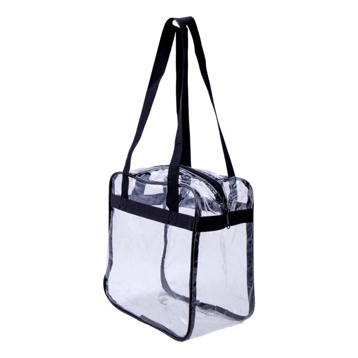 Large Clear Tote Bag with zipper closure – Clear-Handbags.com