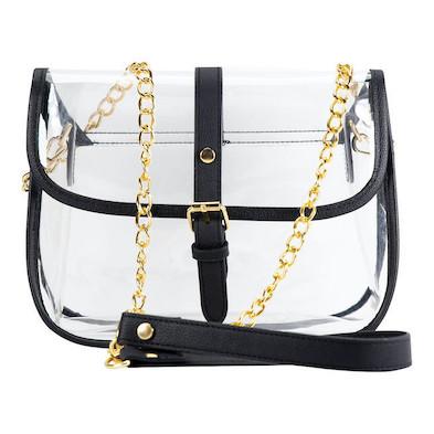 Large Clear Tote Bag with zipper closure – Clear-Handbags.com