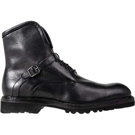 Emilio Franco Leonardo Black Patent Leather Chelsea Dress Boots