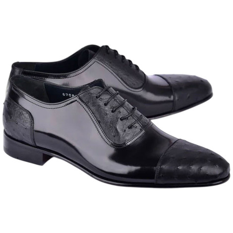 Ugo Vasare Jason Sr Burgundy Lace Up Oxford Shoes display picture 1