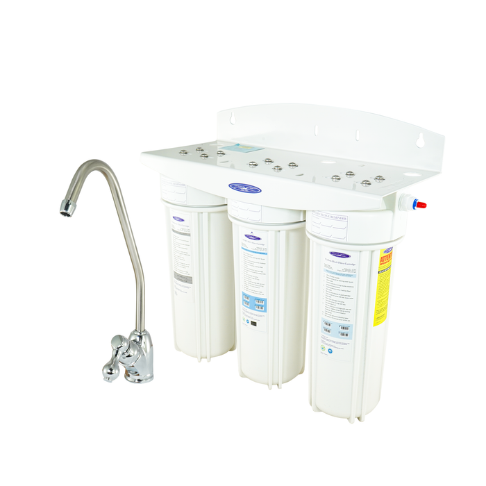 Alkalizing + SMART Single Under Sink Water Filter System – Crystal