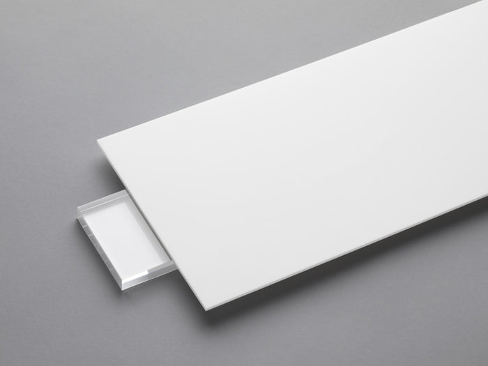 White 7508 Matte/Glossy P95 Opaque Acrylic Sheet - Plexiglass