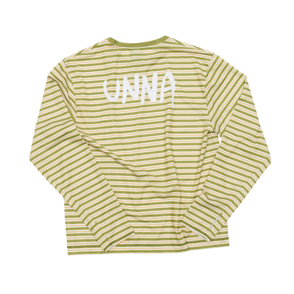 Striped Long Sleeve - Men's Long Sleeve Running T-shirt in Sage