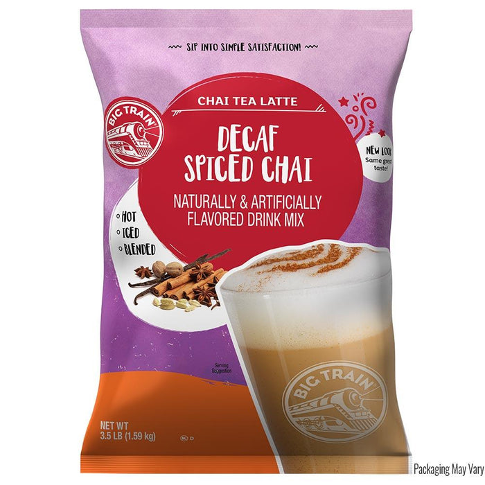 Big Train Decaf Spiced Chai Tea Latte Mix – 3.5 lb Bag | J.L. Hufford