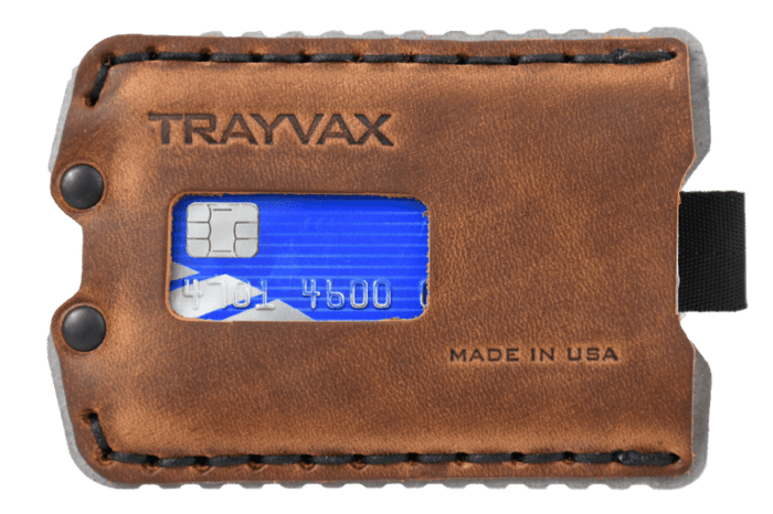 Ascent Wallet | Raw Tobacco Brown | High-Quality Metal and Leather