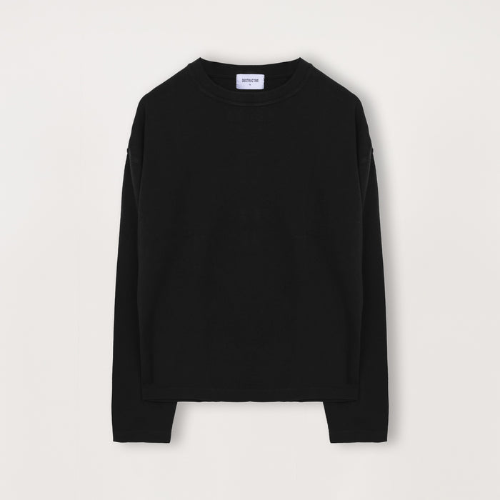 n*)様 sleeve tuck cropped long tee ブラック 243520_14993143300474.jpg