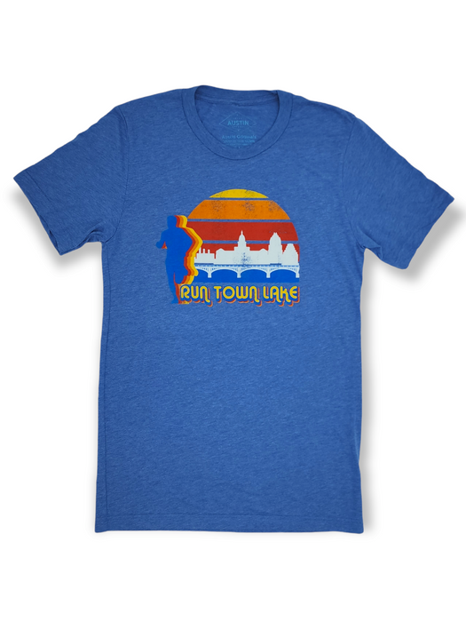Run Town Lake Retro Tee - Retro Austin Apparel