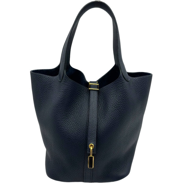 エルメス HERMES ピコタンロックMM C刻印 ブラック シルバー金具