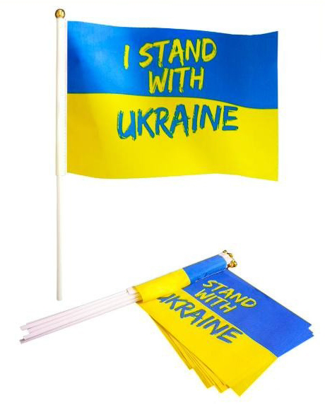 Stand With Ukraine Car Flag Support Stand with