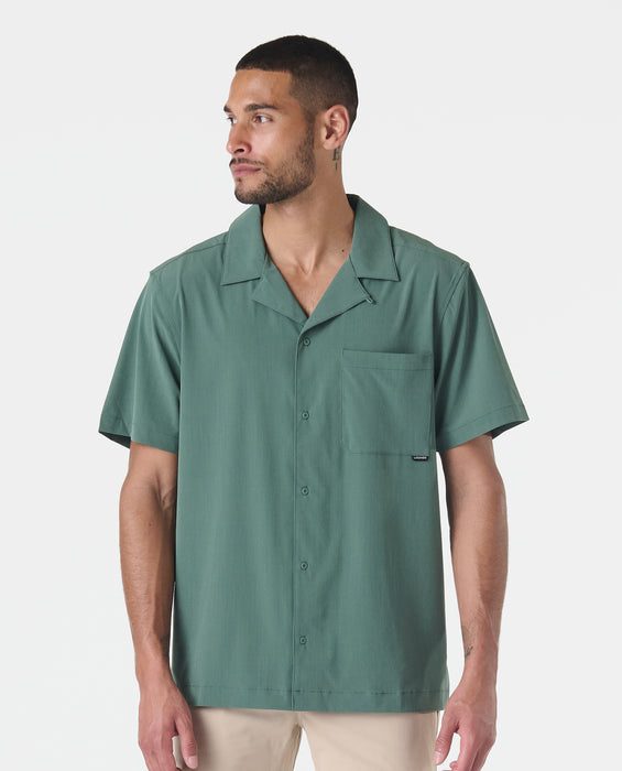 men's hunter green dress shirt Dickies 5574T - Long Sleeve Work Shirt - Tall Sizes Hunter Green main image 0