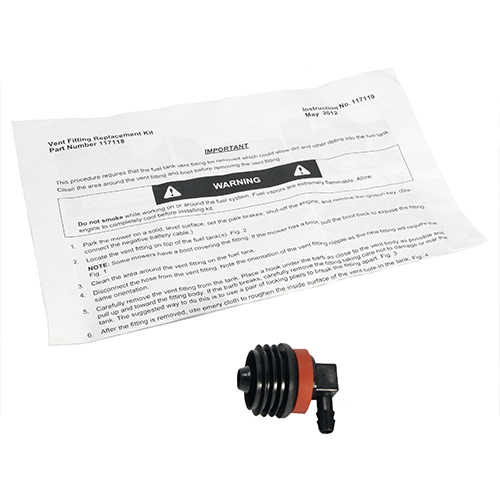 HUSTLER 117118 VENT FITTING KIT - Genuine Part