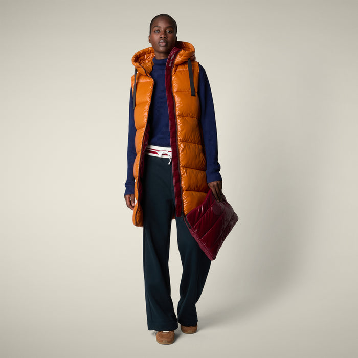 Women's Vest Iria in fox brown - Save The Duck