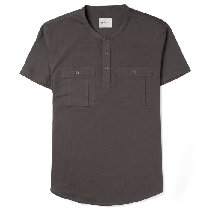 Men's Utility Shirt - Finisher in Slate Gray Stretch Poplin | Batch