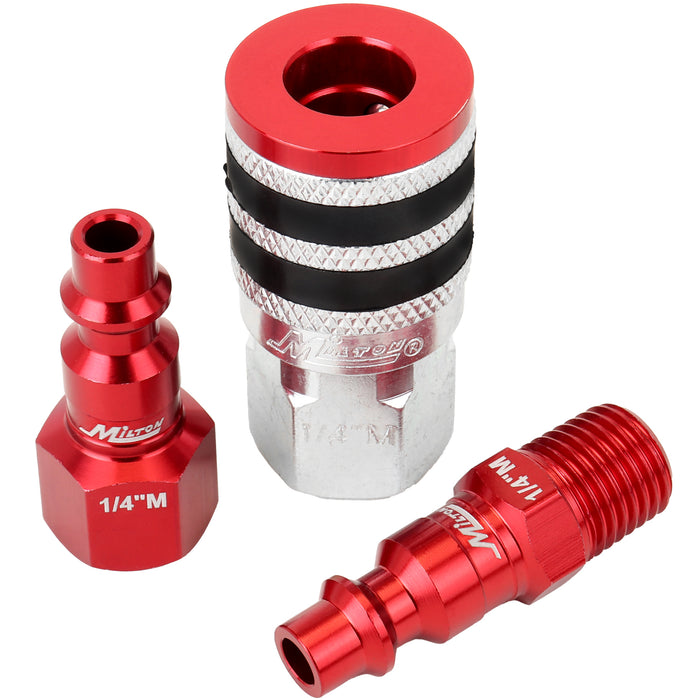 Colorfit Coupler & Plug Kit with Rubber Bumpers, 1/4