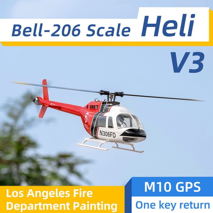 Fly Wing Bell-206 elicottero radiocomandato coda originale motore Fly Wing Bell-206 elicottero radiocomandato coda originale motore