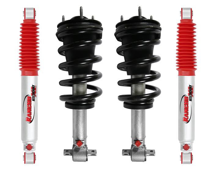 Rancho Quick+Rear RS5000x Gas Shocks for 07-14 Suburban 1500 2