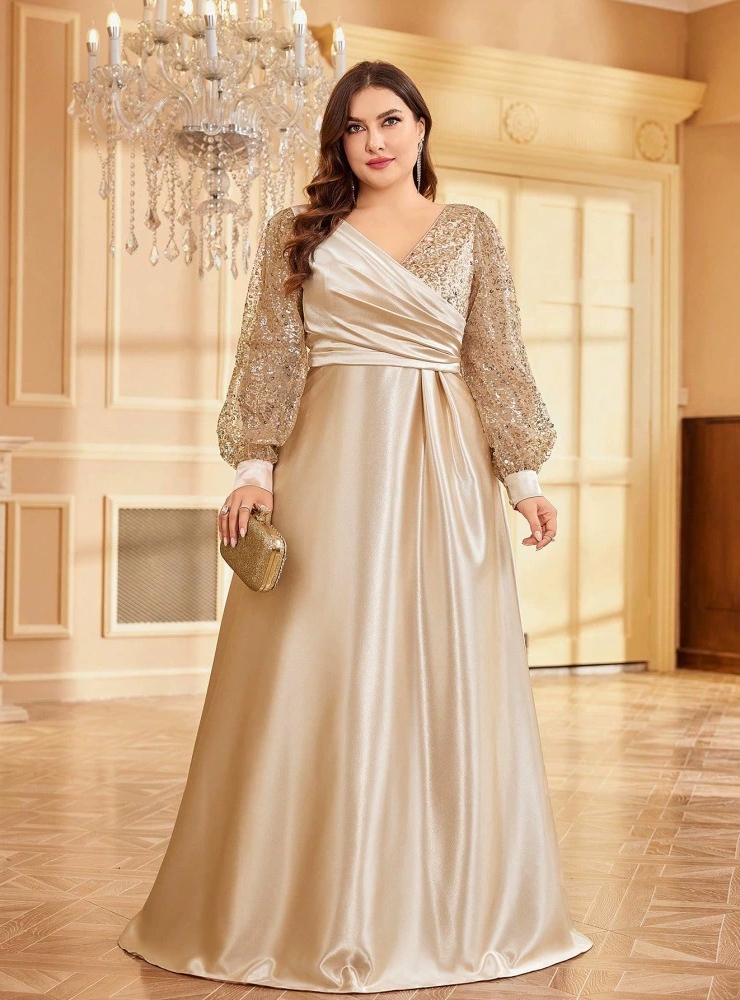 Champagne and Gold Bridesmaid Dresses