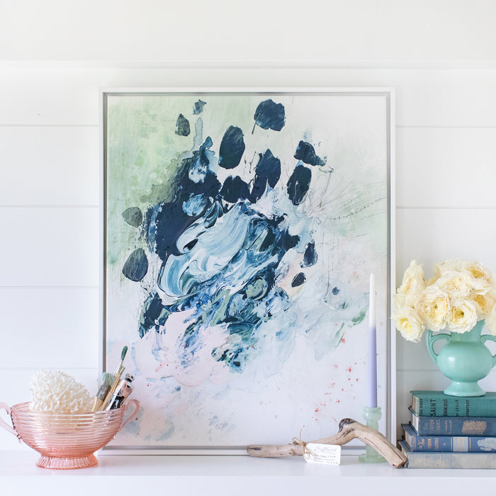Blue Crush | Coastal Abstract Canvas Wall Art